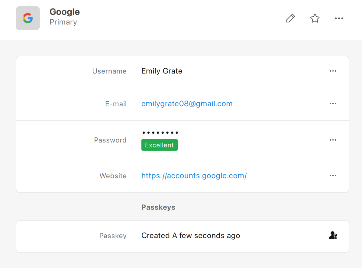 Enpass 内部的 Passkey 授权流程
